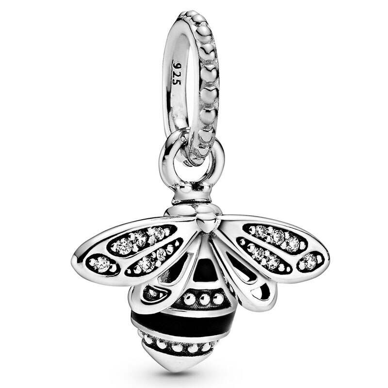 Queen Bee My Special Sister Light As A Feather Moon & Star Pendant Fit Bracelet 925 Sterling Silver Bead Charm Jewelry: 2