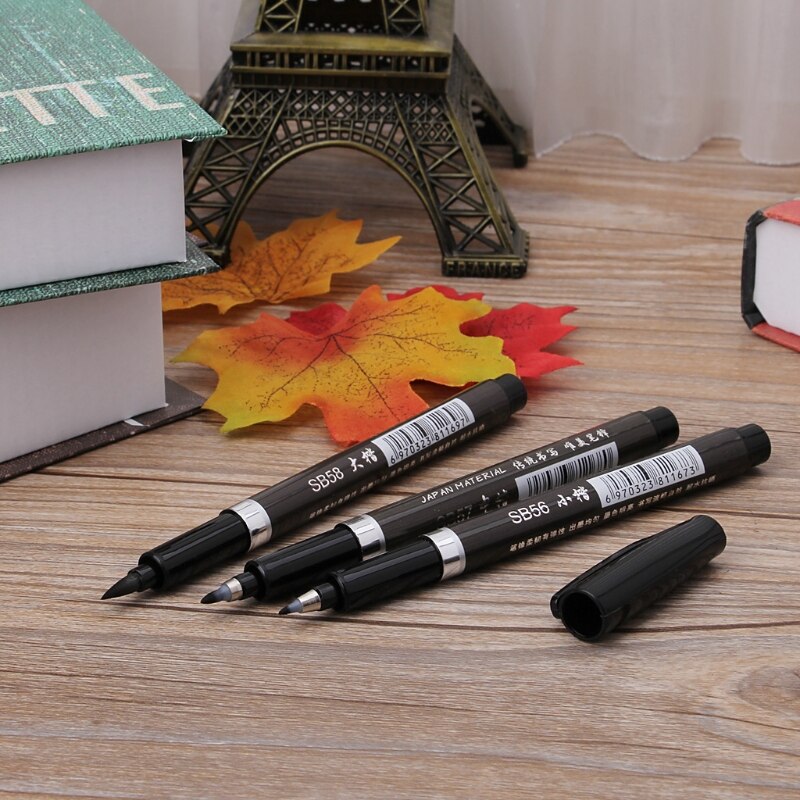 1PC Giapponese Cinese Pennello Calligrafia Inchiostro Della Penna di Scrittura Disegno del Mestiere Strumento