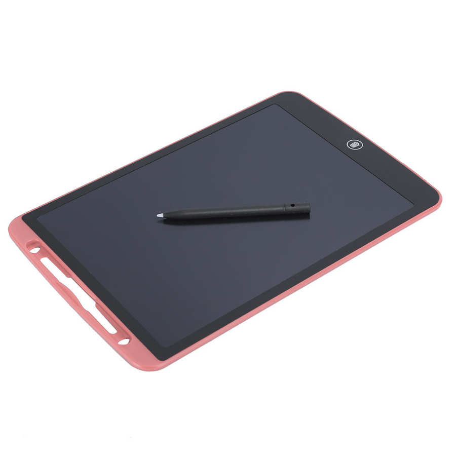 12 Inch LCD Writing Pad Light Energy Electronic Blackboard Handwriting Drawing Board digital tablets for family/children: Pink