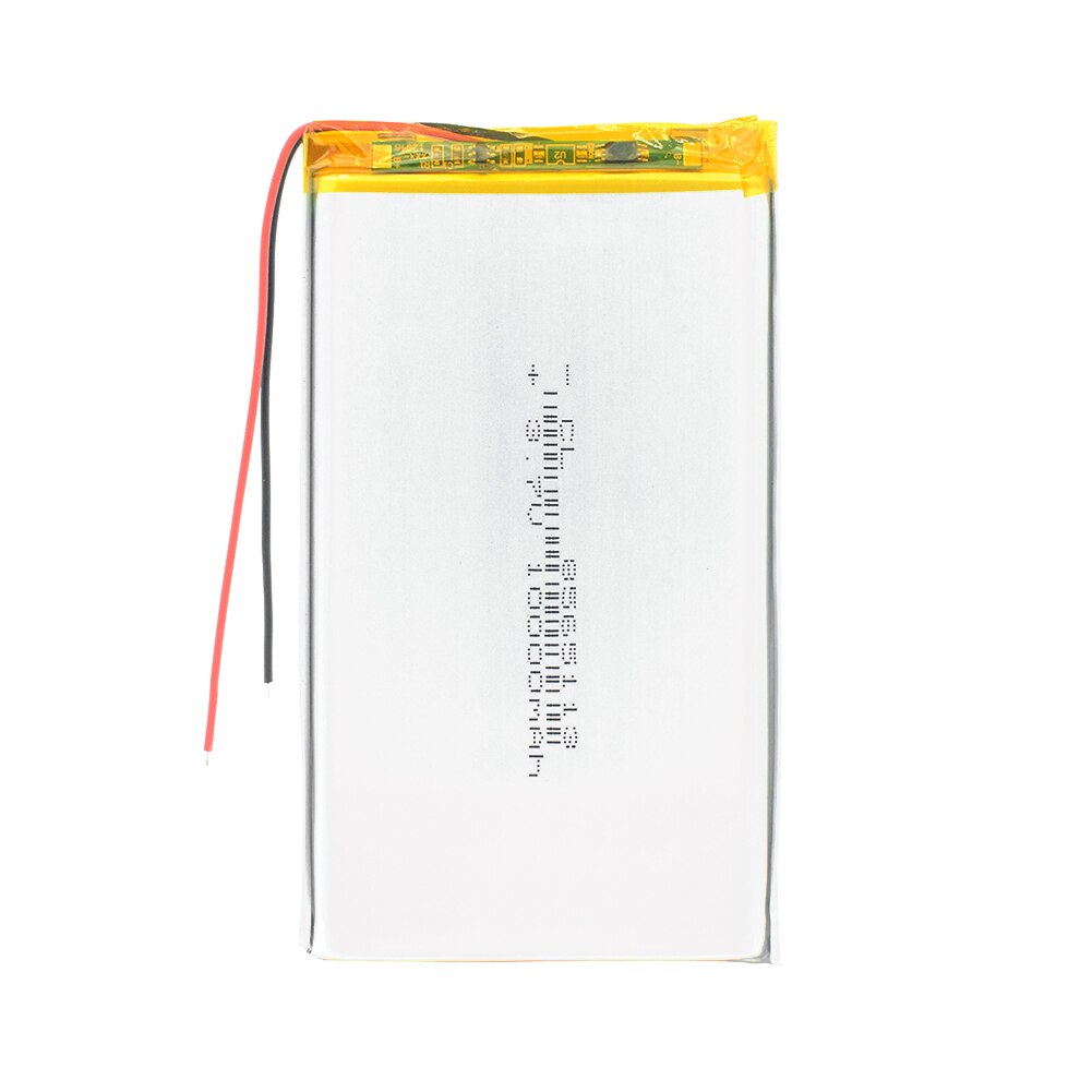 3.7V polymer lithium battery 10000mah 8565113 mobile power charging treasure DIY rechargeable For MP4 GPS Tablet MID Power Bank