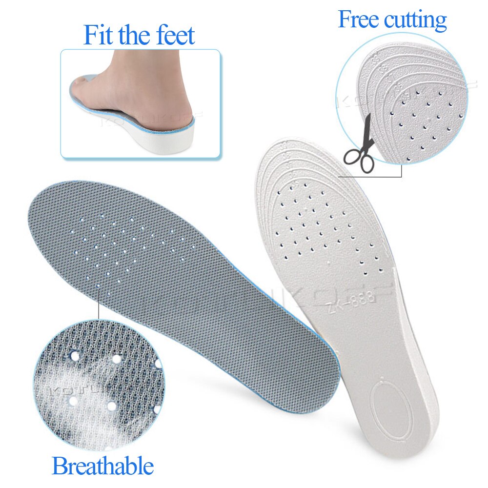 Plantilla para aumentar la altura de 1,5/2,5/3,5 cm plantillas de almohadilla de inserción para Taller plantilla para talón transpirable de elevación alta para hombres y mujeres