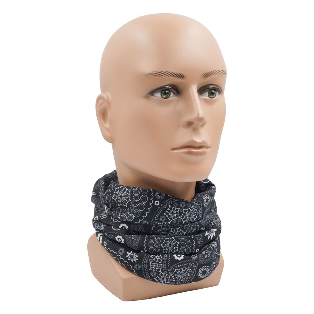 Colorful Paisley Neck Gaiter for Women Men Art Printed Windproof Riding Hiking Face Bandanas Headband Seamless Balaclava Scarf