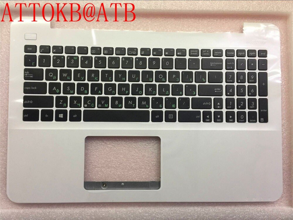 teclado de ordenador portátil ruso para Asus X555 X555L A555L F555L R556L VM510L W519L Y583L R556 W509 cubierta de reposamanos de teclado con C