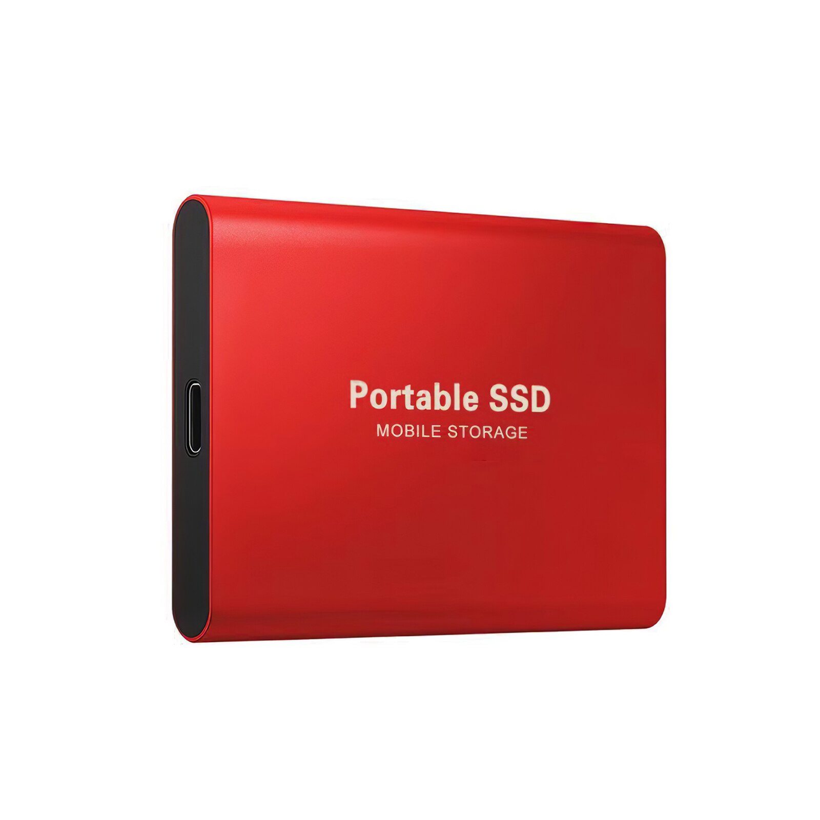 Solid State Drive Portable SSD 500GB 1TB 2TB External Solid State Disc For PC Laptop For Macbook Portable SSD Hard Drive: Red 1T