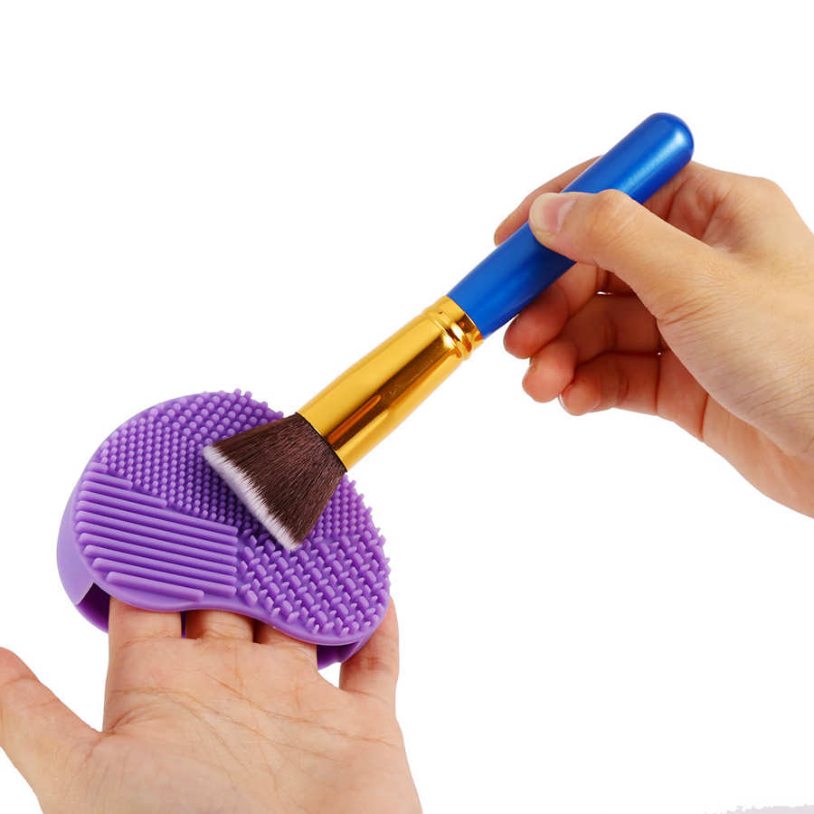 1pc siliconen make-up kwasten reinigingspads make-up waskwast gel reinigingsmat foundation make-up kwasten scrubber board tool