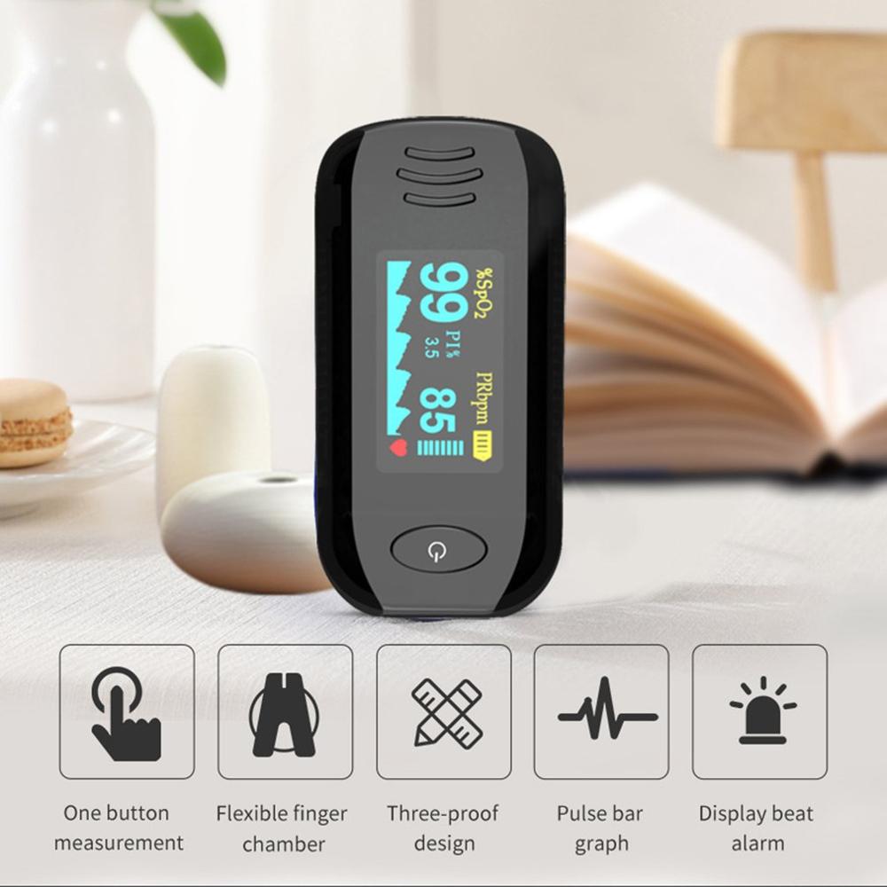 Pulsoksymetr Finger Oximeter Farbe Bildschirm Spo2 Finger Clip Herzfrequenz Monitor Pulse Finger Clip Pulsoximeter Napalcowy