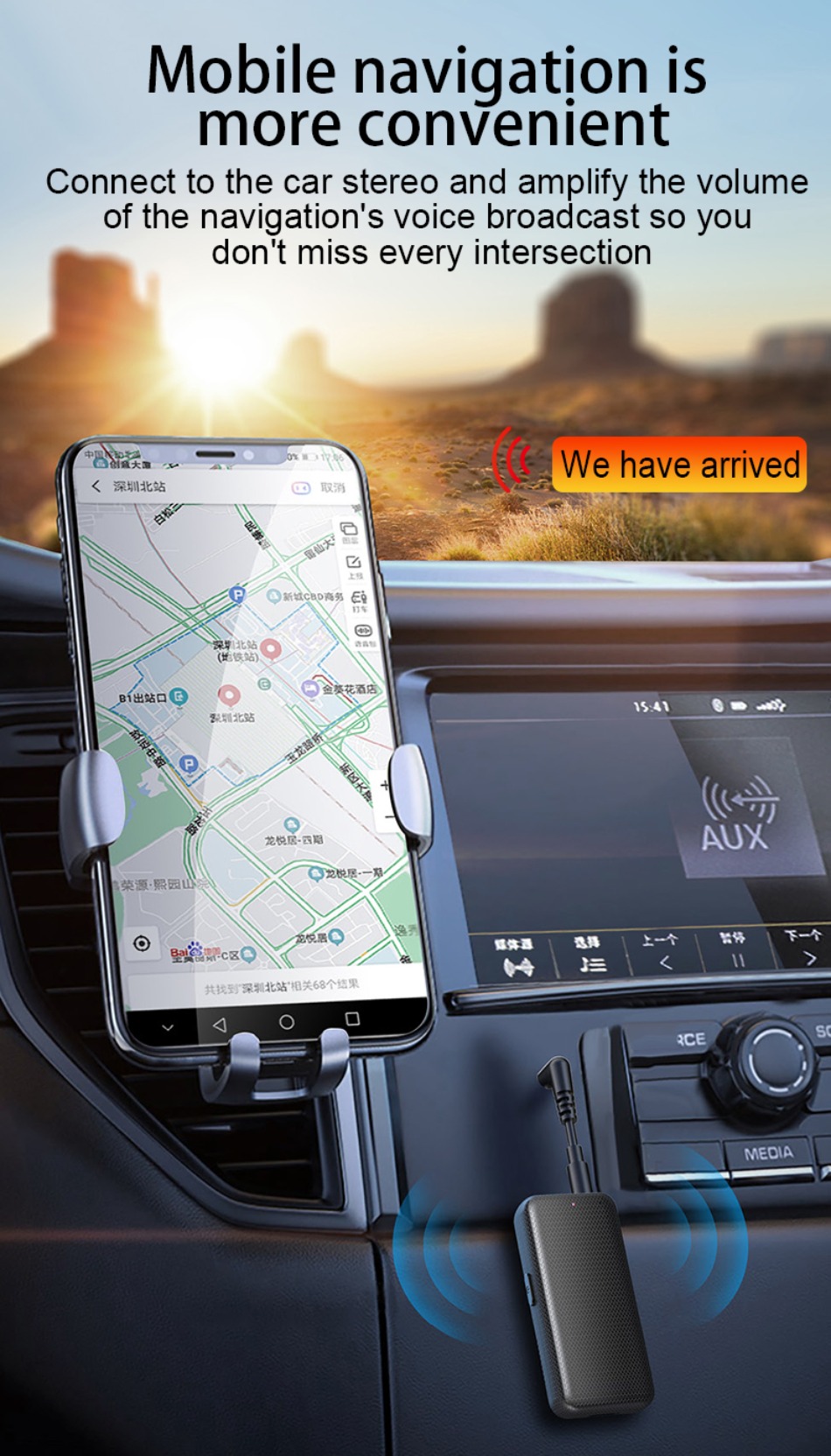 Adaptador receptor de coche Bluetooth 5,3, llamadas, conectores AUX de 3,5mm, receptor de música sin pérdidas, grabación de llamadas manos libres, compatible con tarjeta TF