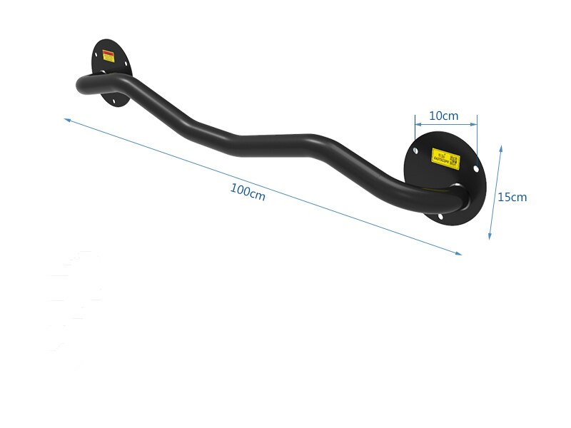 Heavy Duty Wall Mounted Pull Up Bar for Doorway Indoor Durable Steel Tube Chin Up Bars Fitness Horizontal Bar Bearing 200KG: Default Title