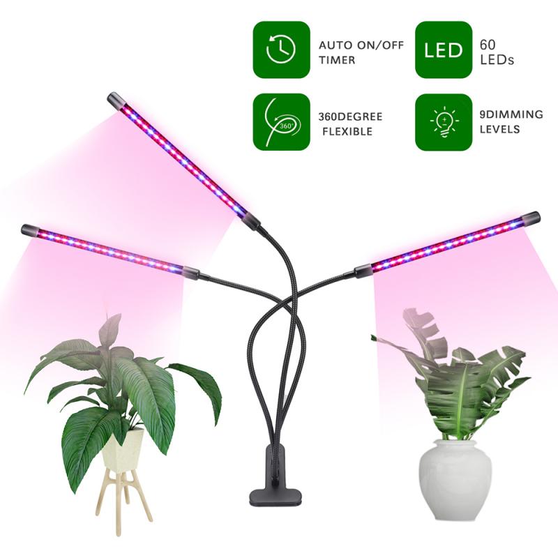 LED Grow Light USB Phyto Lamp Full Spectrum Fito Lamp With Control For Plants Seedlings Flower Indoor Greenhouse Growing Lamps