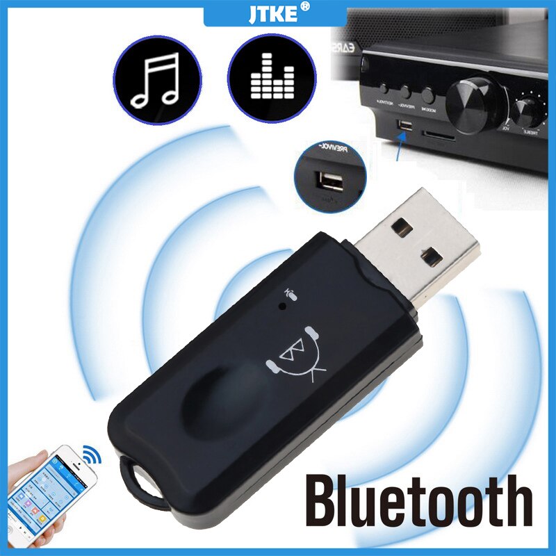 USB AUX Bluetooth Receive Wireless Audio Adapter Stereo with Microphone for USB Car MP3 Player Speaker Bluetooth Transmitte