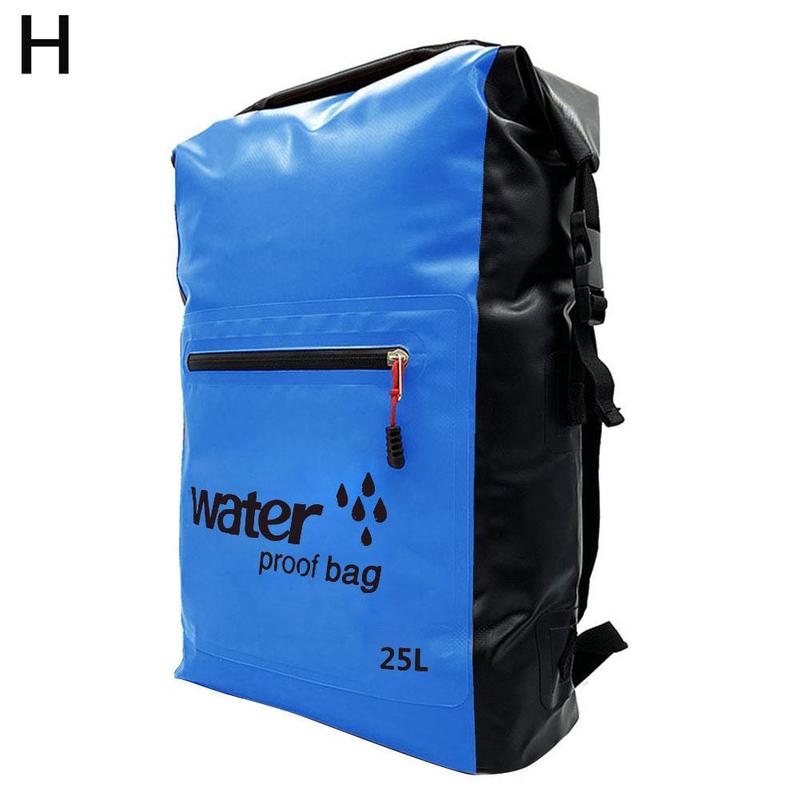 Bolsa de natación impermeable para exteriores, mochila de almacenamiento de 25L, para Rafting, canoa, kayak, río, 530g: H