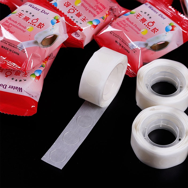 Fixed Clip ballon Dot Super Sticky Point Double Sided Stick tape 100pcs Balloons Glue Adhesive Wedding Birthday party decoration