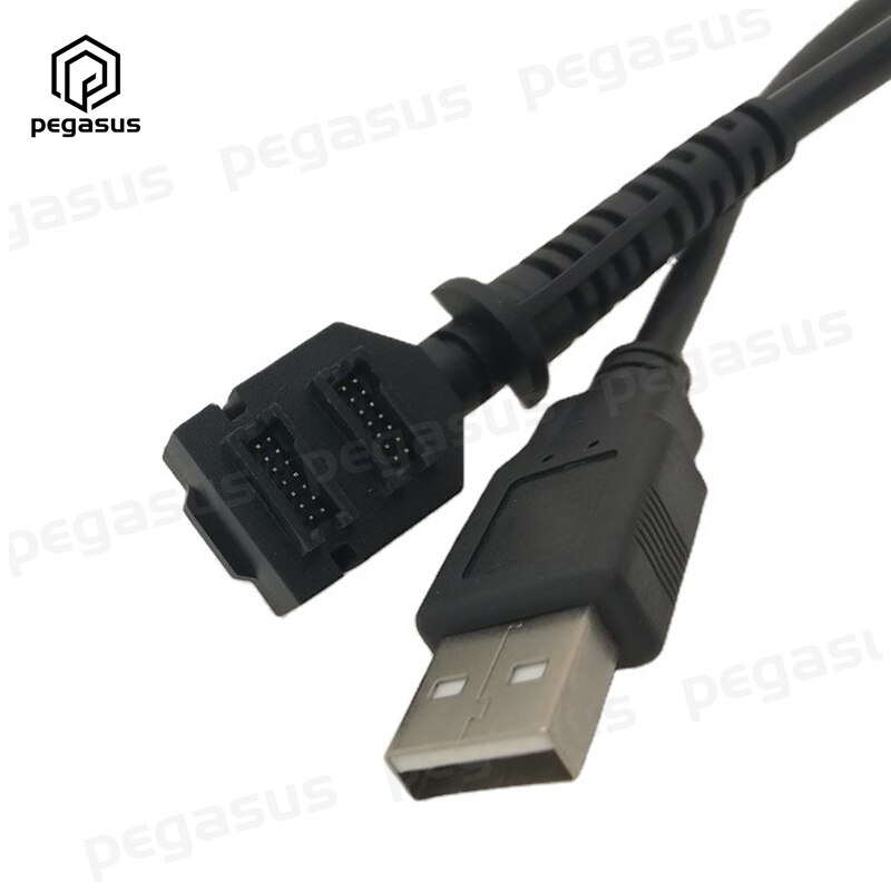USB Cable Double 14 Pin Pitch 1.27 IDC to USB 2.0 A Male Cable For Verifone VX805 VX820