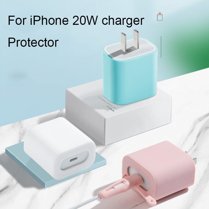 Osłona kabla do iPhone 11Pro 12 szybkie ładowanie 20W osłona głowicy ładowarki kabel USB przewód ochronny kabel ochronny