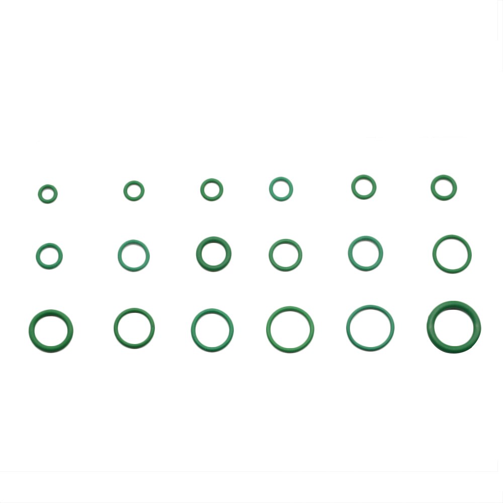 270 Stuks Rubber 18 Maten O-ring Kit Green Metric O Ring Afdichtingen Nitril