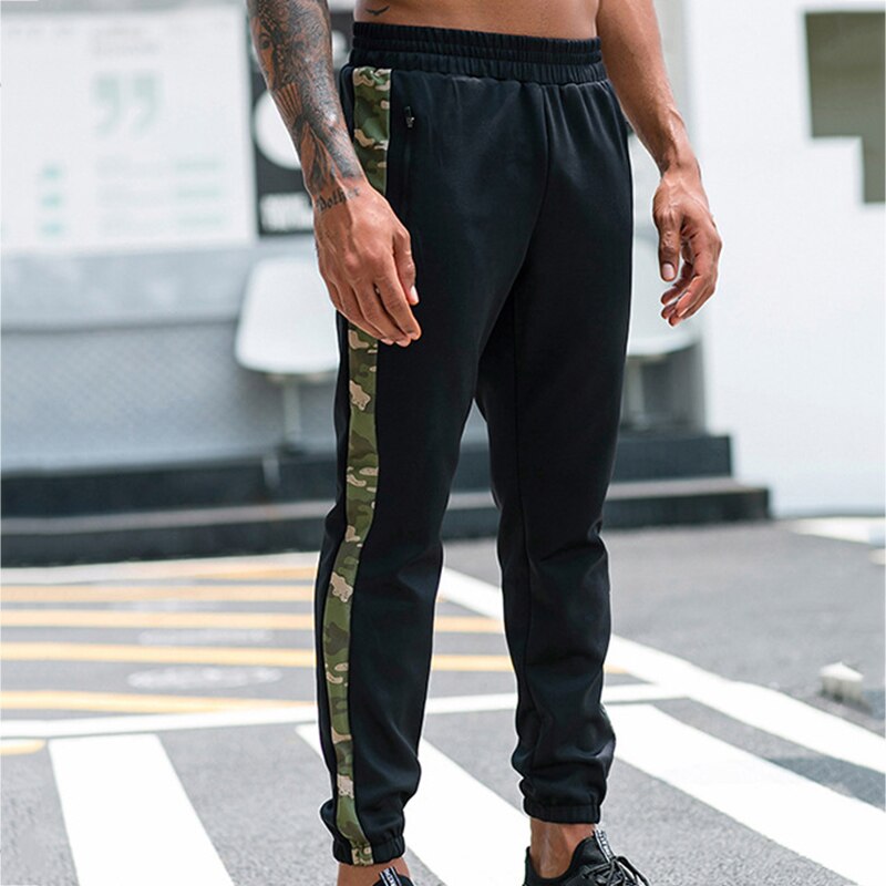 Pantalon de survêtement élastique pour hommes, avec poches à fermeture éclair, à séchage rapide, pour Sport, Jogging, Gym, Fitness, collection automne