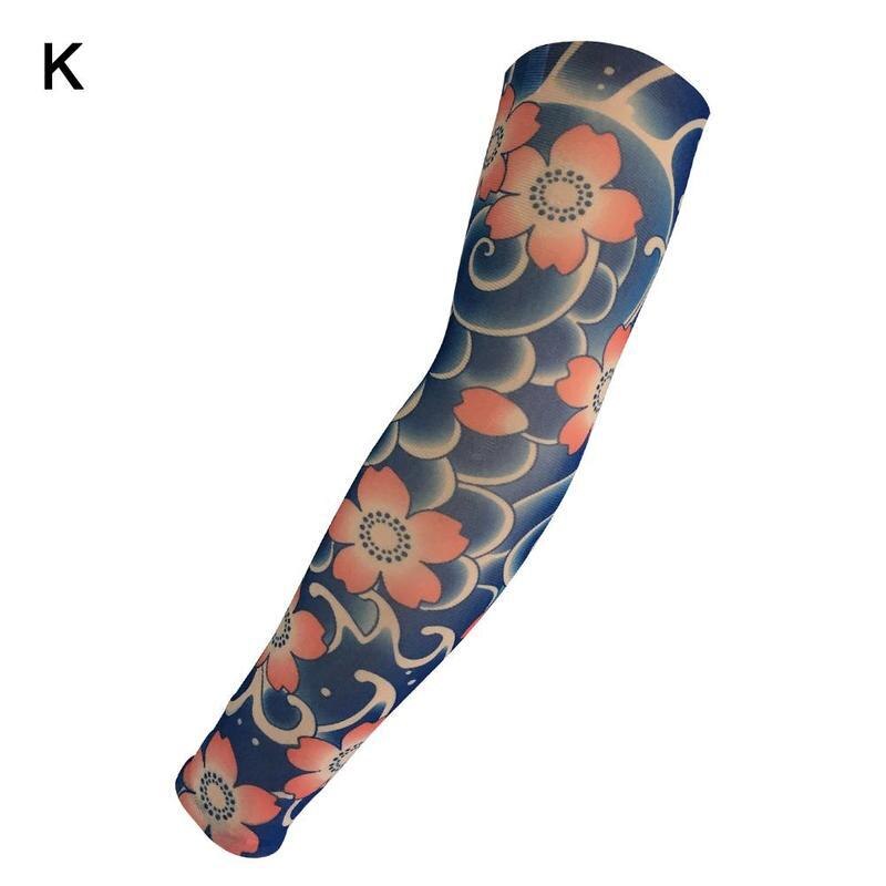 New Ice Fabric Flower Arm Sleeves Breathable Quick Dry Arm Cover Sun Protection UV400 Tattoo Arm Sleeves Outdoor Sports - 18 New Ice Fabric Flower Arm Sleeves Breathable Quick Dry Arm Cover Sun Protection UV400 Tattoo Arm Sleeves Outdoor Sports - 18