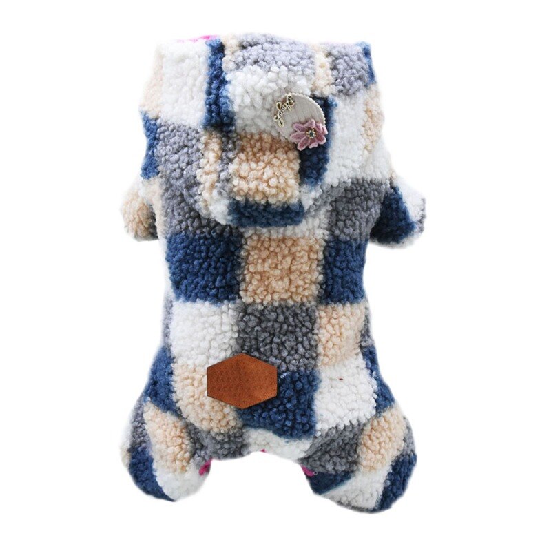 Manteau d&#39;hiver pour chien, combinaison pour petit chien, bouledogue français, Chihuahua: Bleu / S