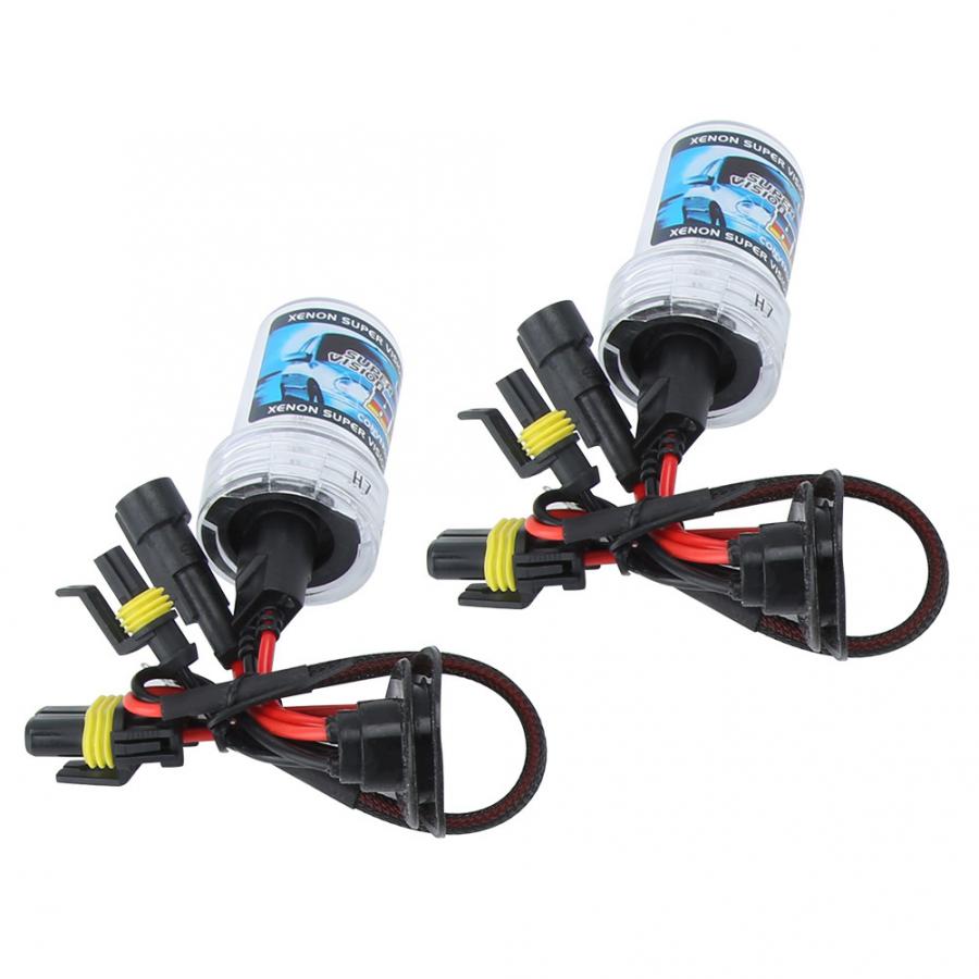 1 Pair Auto Car H7 6000K 12V/55W Xenon Light Bulb Headlight Xenon Lamp High Brightness with Ballast