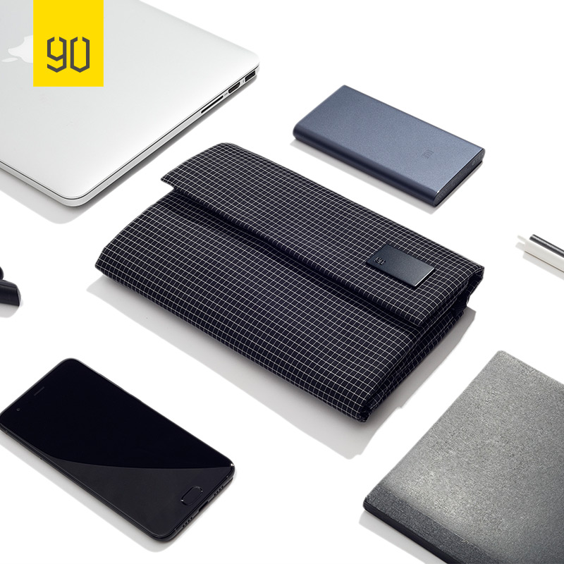 NINETYGO 90FUN sac de rangement numérique étanche grande capacité USB disque téléphone mobile affaires décontracté voyage collège femmes hommes