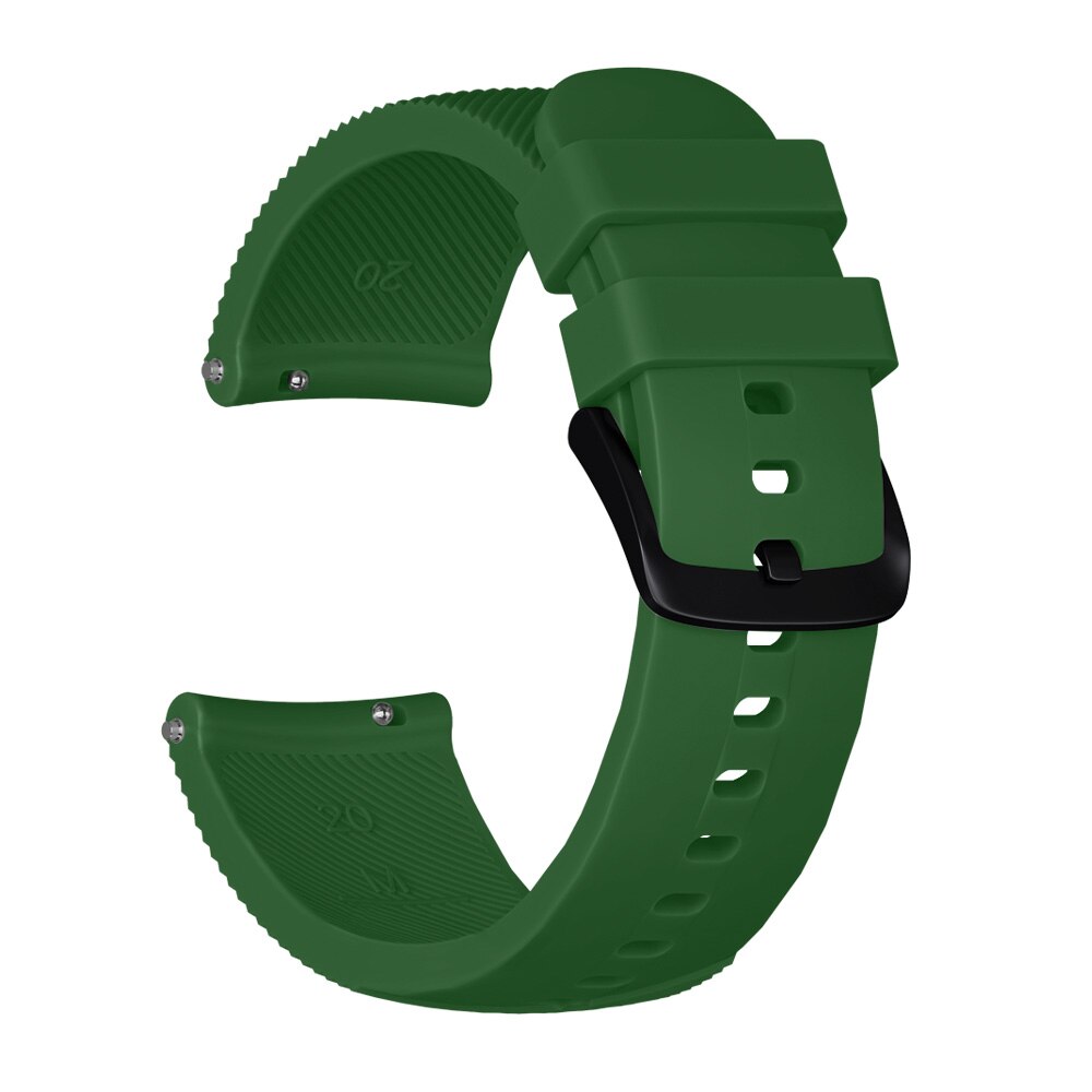 Colorful Soft Silicone Replacement Strap for Garmin vivoactive 3 vivomove3 HR Smart Wristband for GARMIN Forerunner 645: Army Green