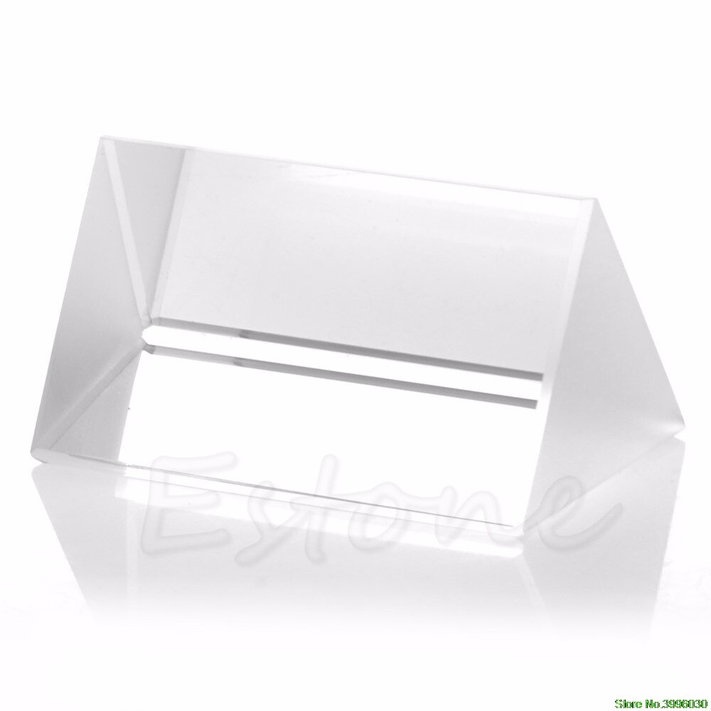 5cm Triangular Prism Teaching Optical Glass Triple Physics Light Spectrum