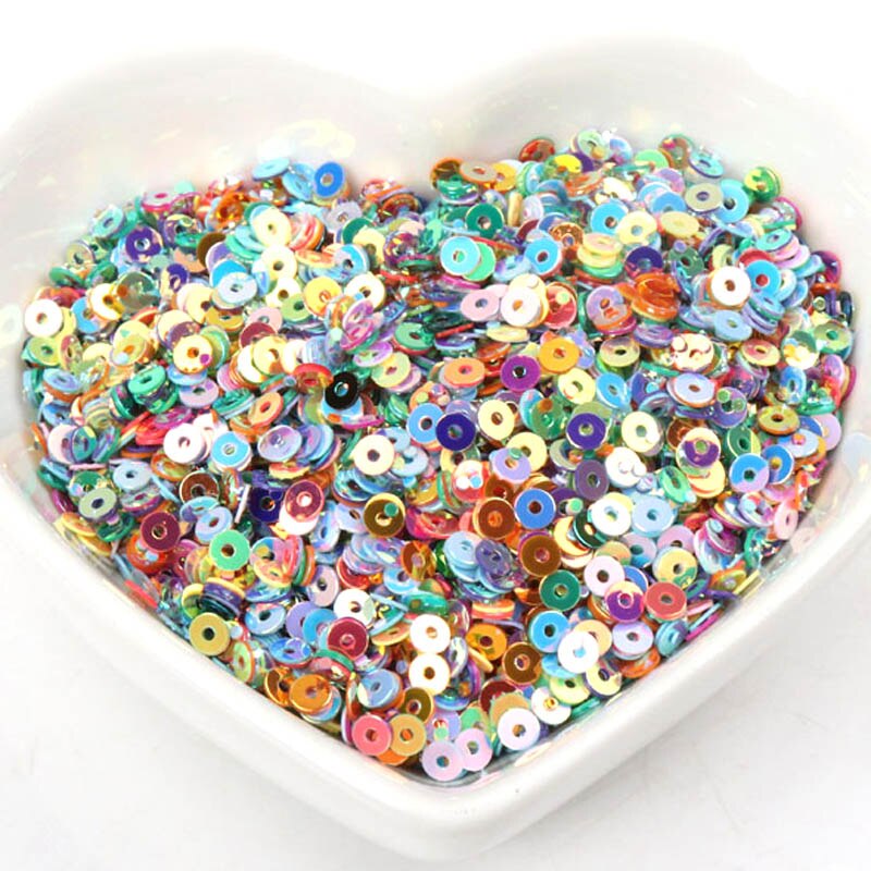 Estrela flor 10g estereoscópico avião pvc solto lantejoulas paillettes costura artesanato crianças diy decoração de vestuário acessório 3-30mm: 6   3mm