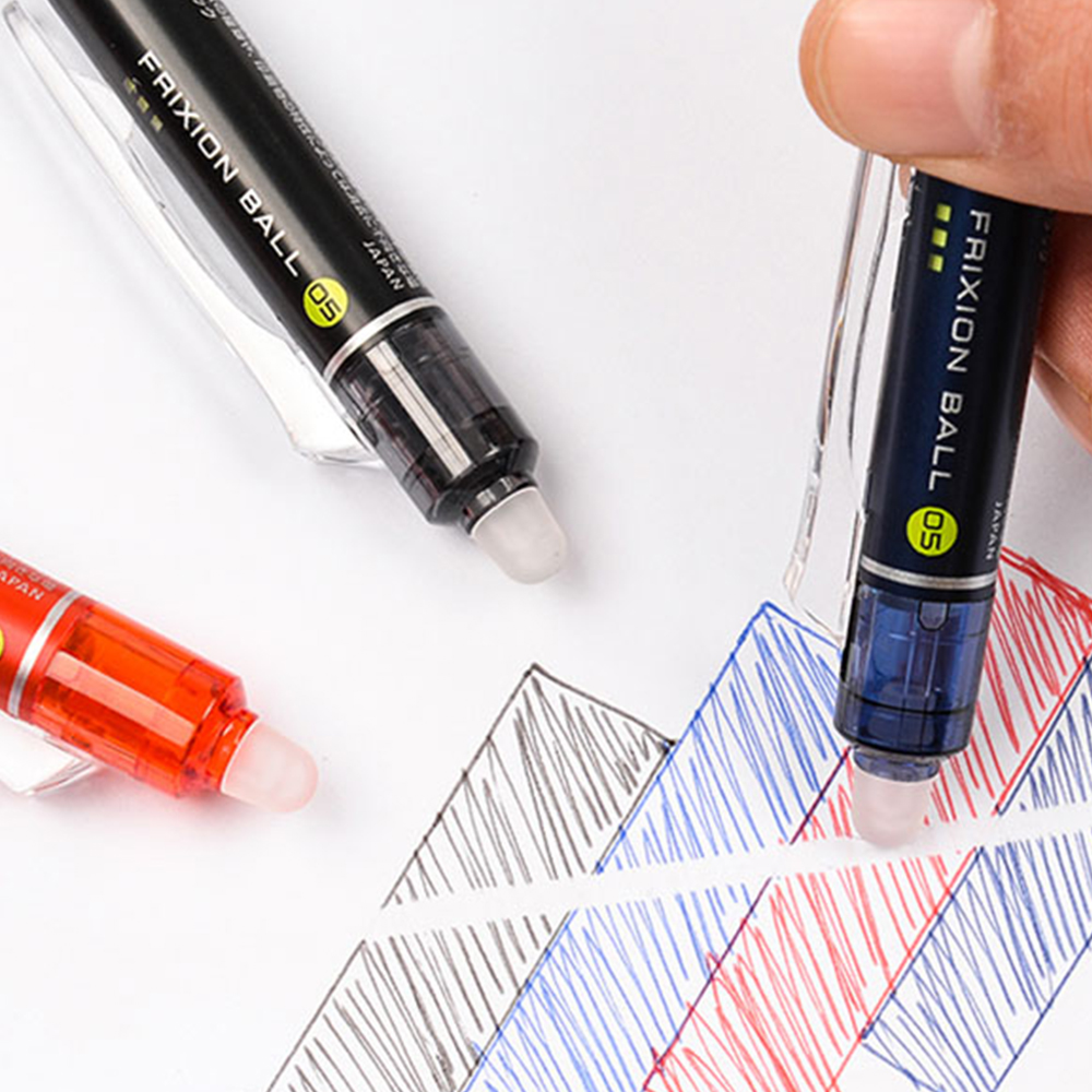 Pilot Frixion-Juego de bolígrafos de Gel borrables, repuesto Original reemplazable de 0,5/0,7mm, papelería japonesa, suministros de escritura para oficina y escuela