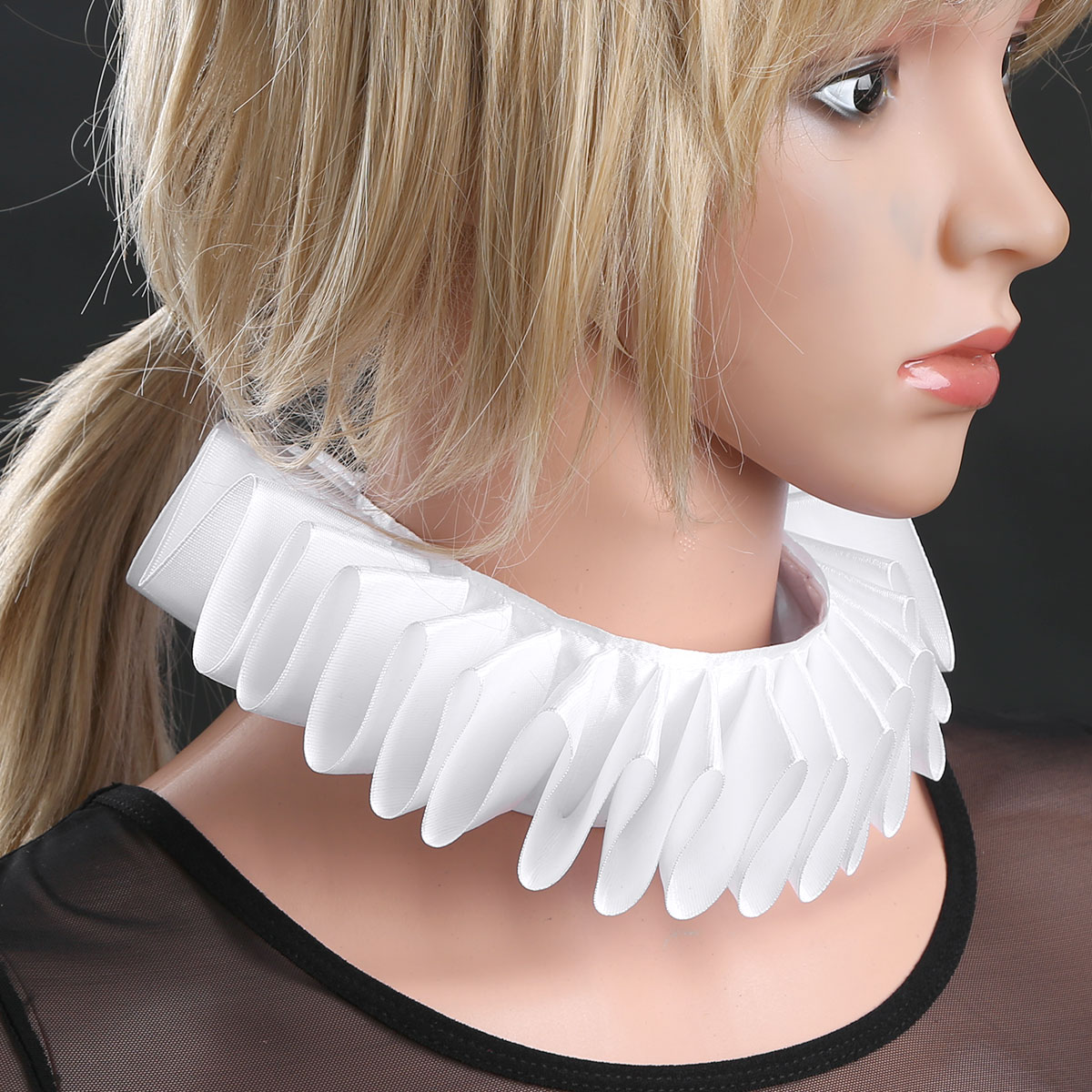 Victorian Kragen Renaissance Ruff - Doppelschicht Spitzenkragen Für Kostüme