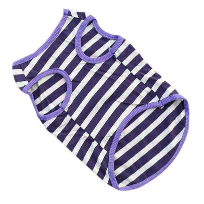 Cute Dog Cat vests strip sweet Small Shirt Soft Pet Coats comfortable blue cool chaleco para perro py20
