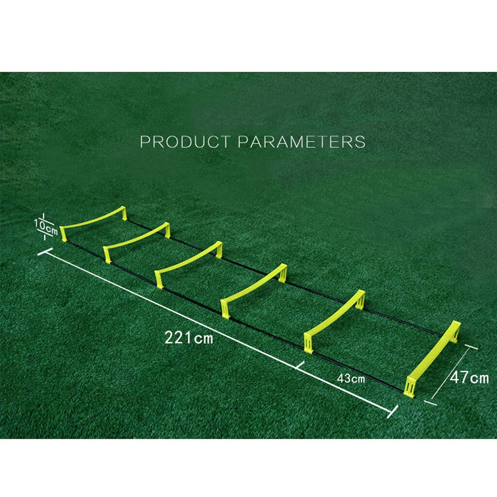 Outdoor Sport Fitness Agility Ladder Carry Bag Footwork Ladder 6 Rung Combo Agility Cones Football Training Rope Jump Lattice