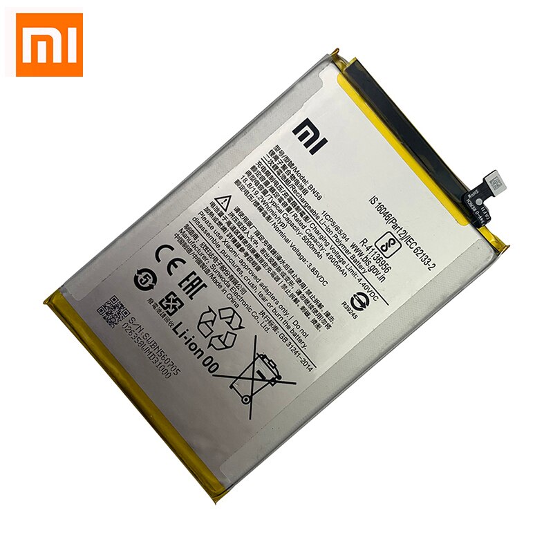 100%  alkuperäistä xiao mi  bn56 5000 mah puhelimen akkua xiaomi pocolle  m2 pro redmi 9a 9c vaihtoakkua bateria