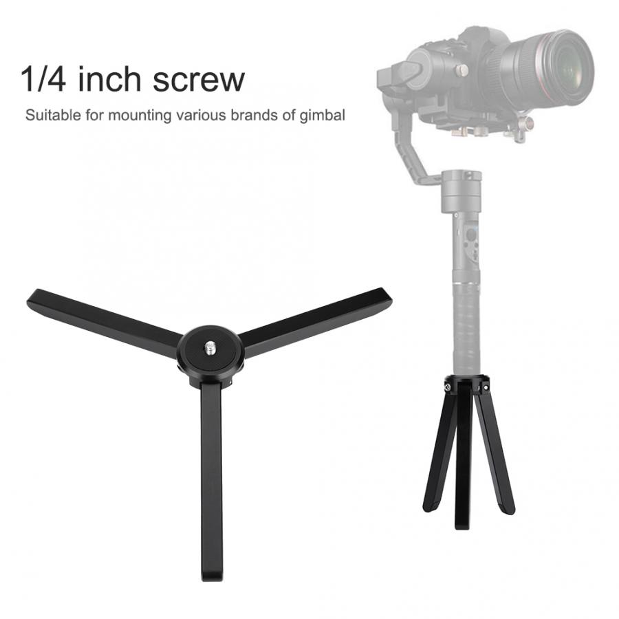 Mini Aluminium Alloy 15KG Heavy Load Folding 1/4'' Screw Tripod Accessory for DJI Zhiyun Camera