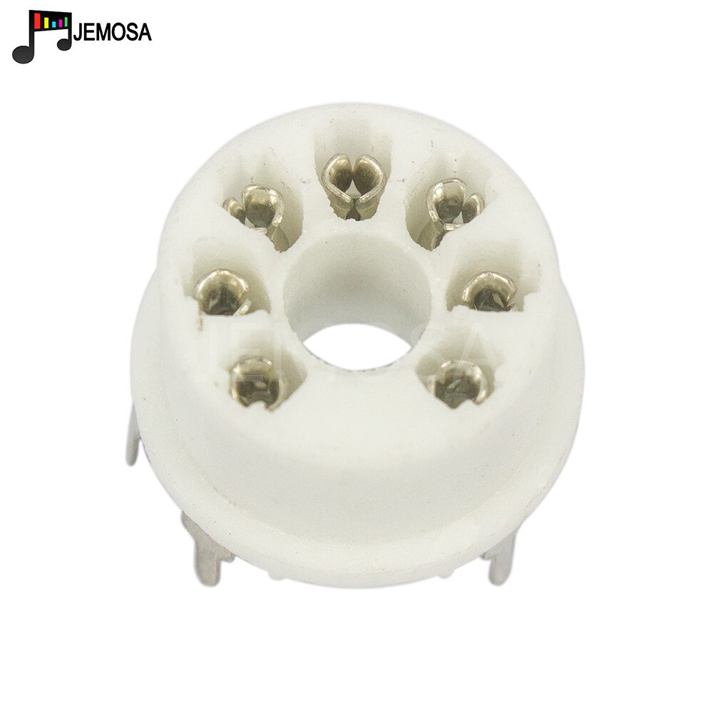 10 pçs cerâmica tubo de vácuo soquete 7 pinos base da válvula GZC7-1B-Y para b & w imagem tubo 6j1 6j2 6j3 6x4 6z4 6h2 tubo de vácuo amplificador