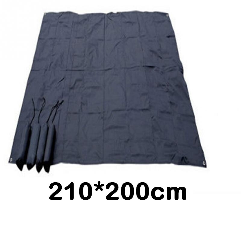 210*200cm Outdoor Picnic Beach Camping Mat Waterproof Camping Beach Blanket Ground Mat Mattress Camping Bed Sleeping Pad: black