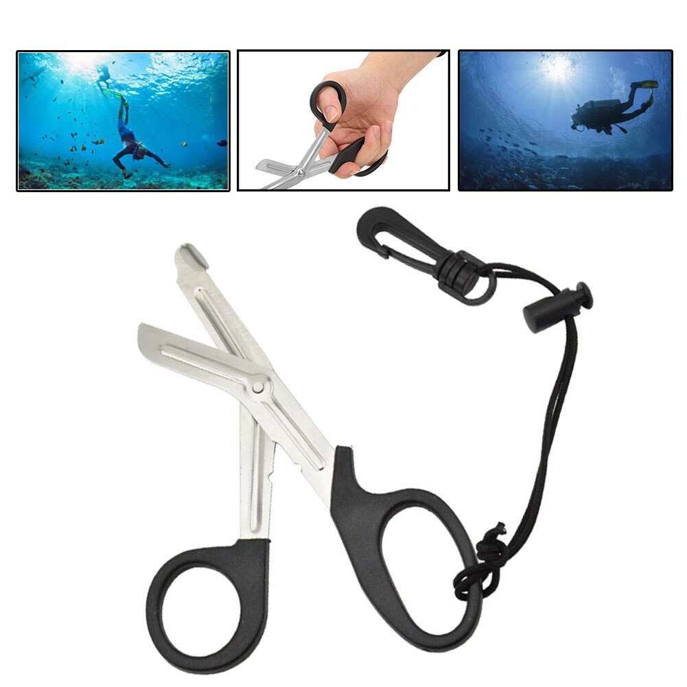 Rettungs Schere Pflege Verband Schere Tauchen Tauchen Taucher Werkzeug Unterwasser Notfall Überlebenden Werkzeug Shuicao Schere