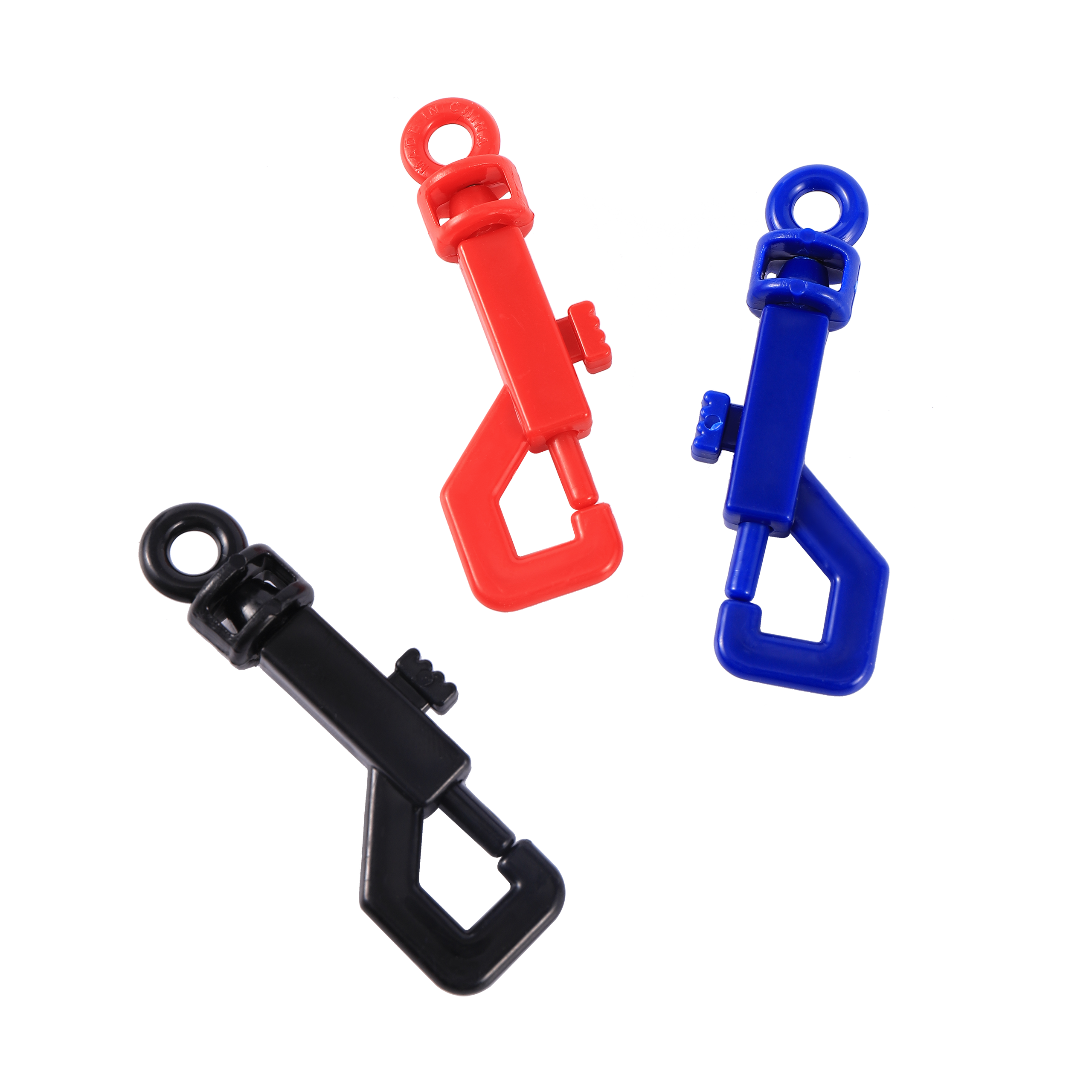 Cerradura de plástico para jaula de pájaros, cerrojo para puerta de jaula de palomas, Color arcoíris, gancho para llaves, 1 pieza