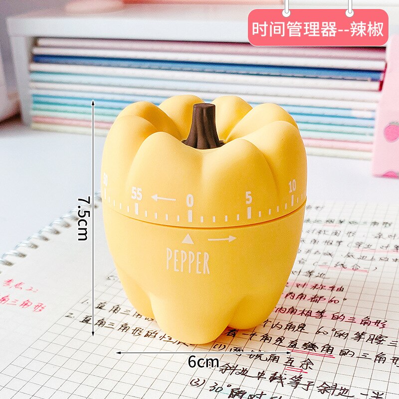 Study Timer Kitchen Timer Mechanical Reminder Student Time Management Timer Set Time Reminder: chili