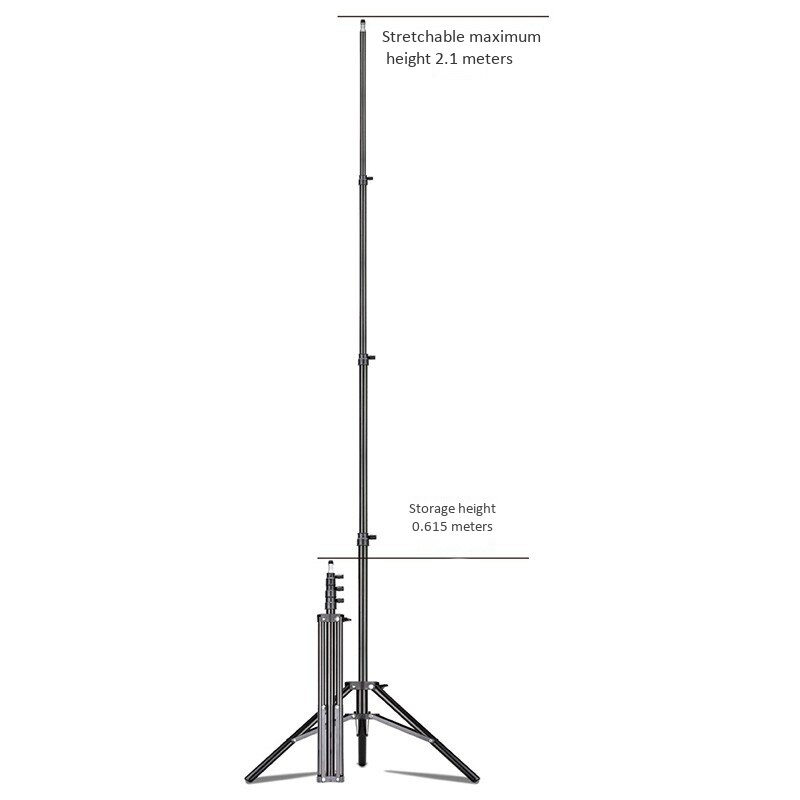 Softbox Stativ Aluminium Lichtstativ 2,6 M Für Studio-Fotografie – Für Blitzlicht, Softbox & Lampen Stativ Beleuchtung