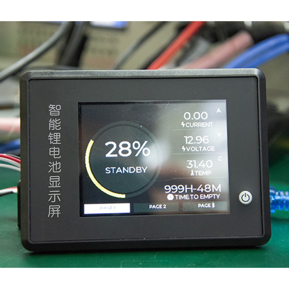 Qucc 3S-24S Lithium Battery BMS Smart LCD Display Touch Screen for Xiaoxiang APP with UART RS485 Ports