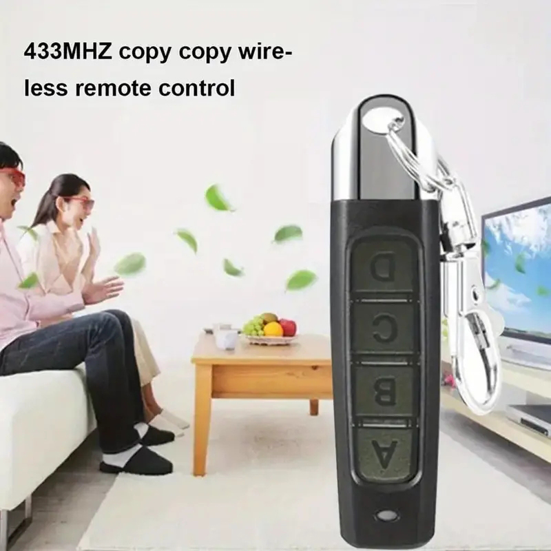 Télécommande de porte universelle 433MHz, copie à 4 canaux, télécommande de Garage, clonage de porte électrique, télécommande, clé duplicatrice