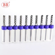 Fresa de extremo de maíz de carburo BB, máquina CNC de grabado de dientes de tungsteno, broca PRO 3.175 4 6mm para placa de baquelita PCB, madera y plástico