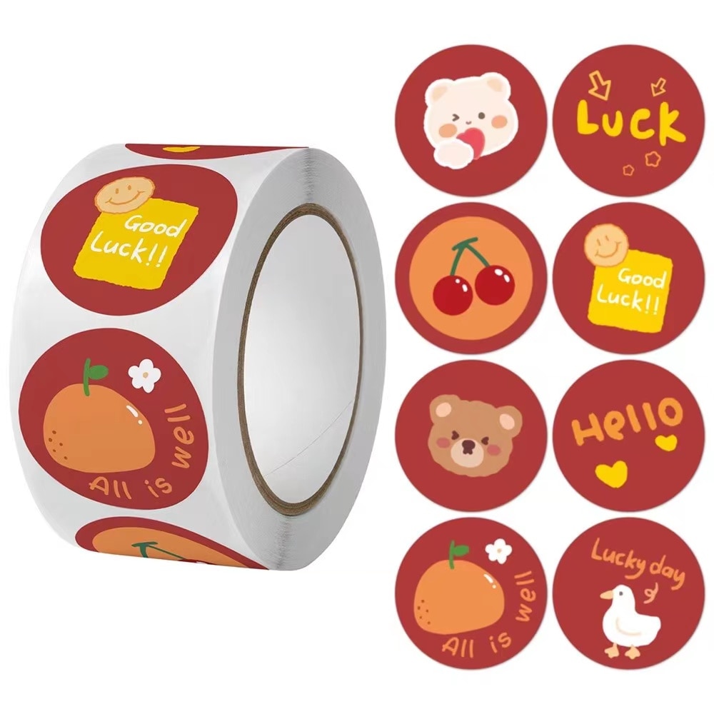 100-500pcs Colorful Paw Print Reward Stickers Dog Cat Bear Paw Labels Stickers for Laptop Teacher Student Scrapbookinng Sticker