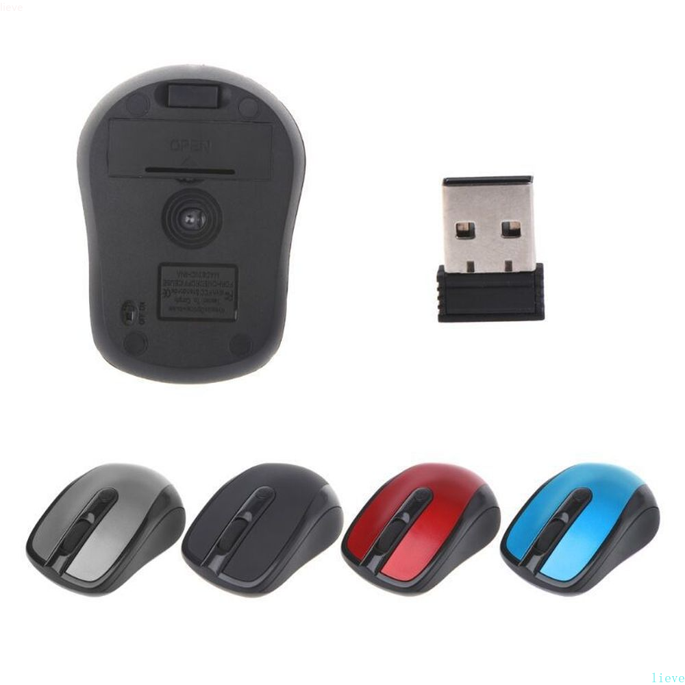 USB Optical Wireless Mouse 2000DPI Adjustable Receiver Optical Computer Gaming Mouse 2.4GHz Ergonomic Mice For Laptop PC Mouse