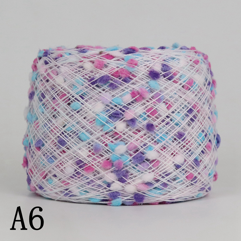 Fil de Nylon perlé coloré au Crochet 50G, fil de partenaire pour le tricot à la main pour les vêtements de bricolage: A6