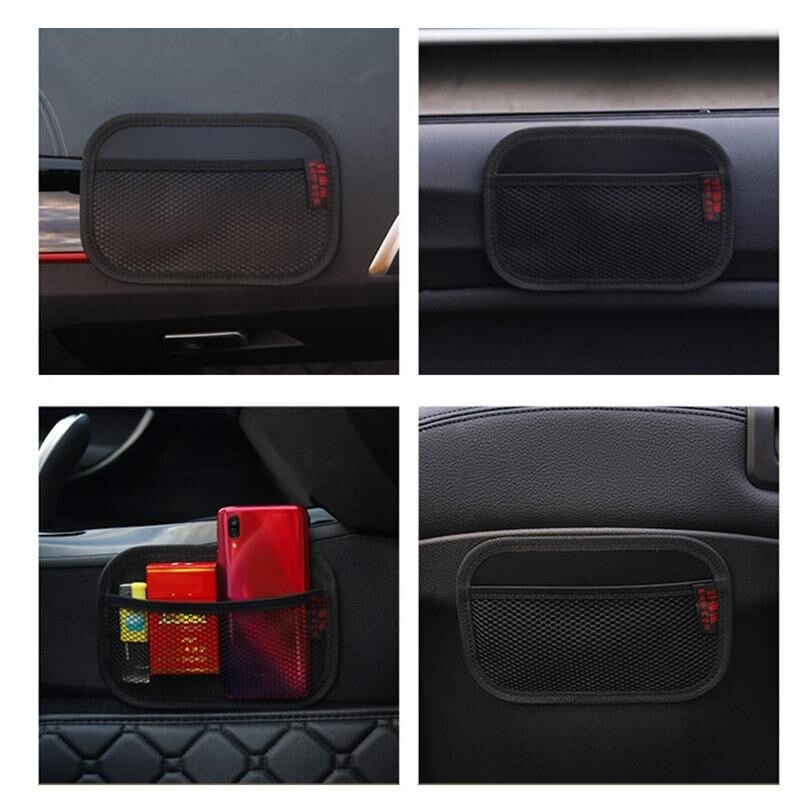Car Net Pocket Handbag Car Storage Net Bag Stowing Multi-use Fabric Oxford Organizer Automotive Seat Car Pocket Tidying Bac X9S8