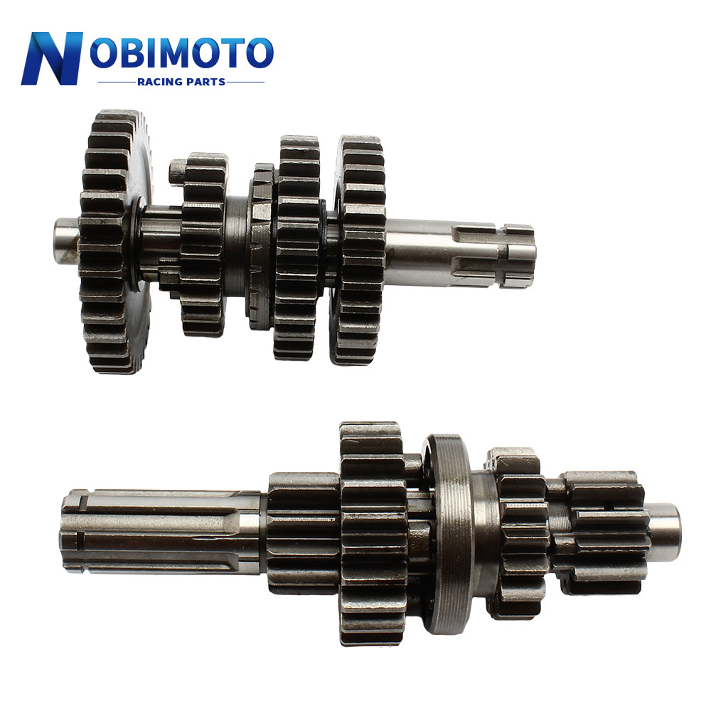 3+1 Reverse Gears Main Countershaft Transmission Gear Box Main Counter Shaft Fit For 50cc-110cc 3+1 Reverse Gears Engines