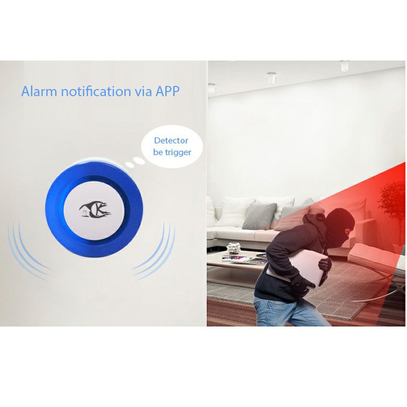 WiFi Wireless Siren Home Security WiFi Alarm Smart Siren Tuya Compatible with Alexa/Google Home EU Plug
