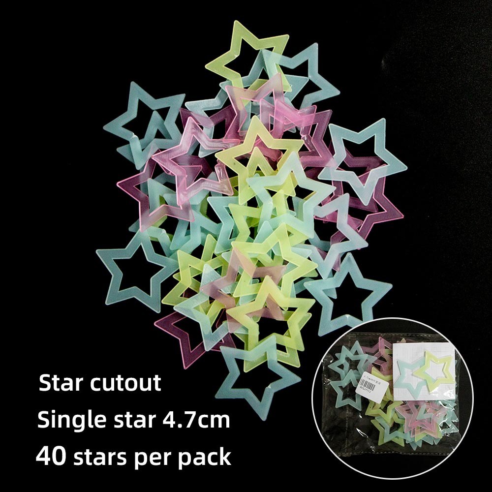 Wall Sticker Christmas Year Window Sticker Snowflake Star Luminous Sticker Children's Room Family Outdoor Glass Decoration: J