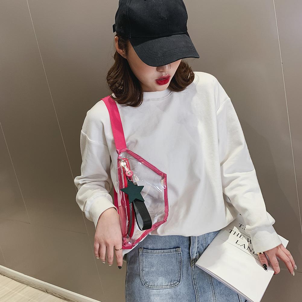 Clear PVC Transparent Fanny Pack For Women Waist Bag Girls Crossbody PVC Shoulder Bags Messenger Bags Bolsa Femenina